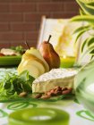 Cheese platter with brie — Stock Photo