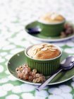 Mincemeat souffle with currants — Stock Photo
