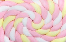 Colored Rolled marshmallow — Stock Photo