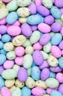 Coloured chocolate eggs — Stock Photo