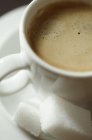 Espresso in white cup — Stock Photo