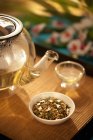 Японський чай в мисці — стокове фото