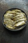 Smoked Sprats in Open Can — Stock Photo