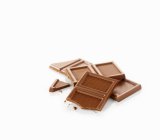 Pieces of milk chocolate — Stock Photo