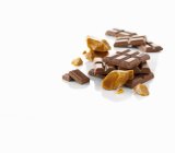 Vollmilchschokolade und Karamell — Stockfoto