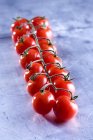 Черри помидоры на лозе — стоковое фото