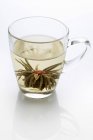 Стакан жасминового чая — стоковое фото