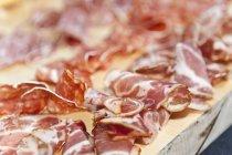 Assorted Sliced Meats on Board — Stock Photo