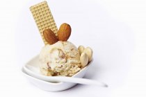 Almond ice cream — Stock Photo