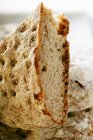 Pezzo di pane piatto rustico — Foto stock