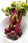 Beetroots with green leaves — Stock Photo