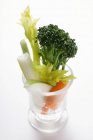 Сельдерей с брокколи и морковью — стоковое фото