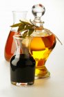 Olio d'oliva e aceto balsamico — Foto stock