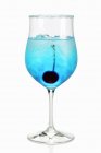 Cocktail with Blue Curacao — Stock Photo