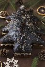 Pastel de jengibre árbol de Navidad - foto de stock