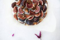 Delicious cheesecake with figs — Stock Photo