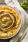 Rose tart with vegetables — Stock Photo