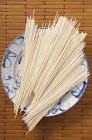 Chinese noodles on plate — Stock Photo