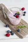 Berry Breakfast Smoothie — Stock Photo