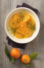 Clementine soup with honey — Stock Photo