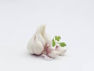 Bulbo con spicchi d'aglio — Foto stock