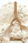 Mehl mit Holzschaufel — Stockfoto