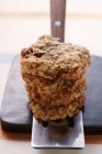 Oat biscuits on spatula — Stock Photo