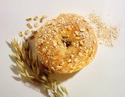 Baked Wholemeal bagel — Stock Photo