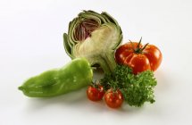 Verduras bodegón - foto de stock