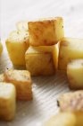 Fried diced potatoes — Stock Photo