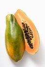 Tasty Halved Papaya — Stock Photo