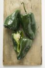 Green peppers Poblano from Mexico — Stock Photo