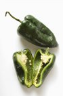 Зелений перець Poblano з Мексики — стокове фото