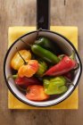Colorful chili peppers — Stock Photo