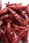 Dried red chili peppers — Stock Photo
