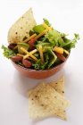 Ensalada mexicana con verduras - foto de stock