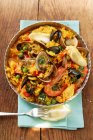 Paella spanish dish — Stock Photo