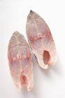 Raw sea bass cutlets — Stock Photo