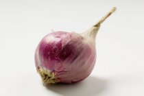 Red Onion Partially Peeled — Stock Photo