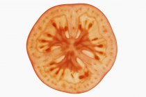 Tranche de tomate rouge — Photo de stock