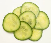 Several slices of cucumber — Stock Photo
