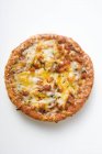 Mini pizza com picada e queijo — Fotografia de Stock