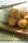 Breaded shrimp balls — Stock Photo