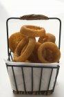 Anelli di cipolla fritti — Foto stock