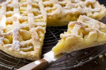 Crostata di mele su cremagliera — Foto stock