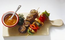 Two colorful Skewers — Stock Photo