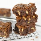 Torta Brownie affettata — Foto stock