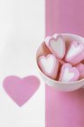 Pink and white marshmallow — Stock Photo