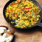 Vegetable and rice dish — Stock Photo