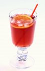 Cocktail with gin and cherry juice — Stock Photo